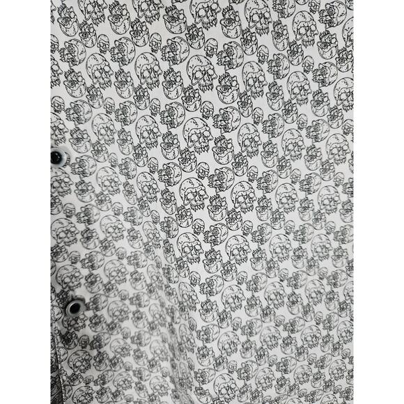 Robert Graham Men's Skull Shirt Long Sleeve Button Down Fun Cuff Size XL - Picture 7 of 7